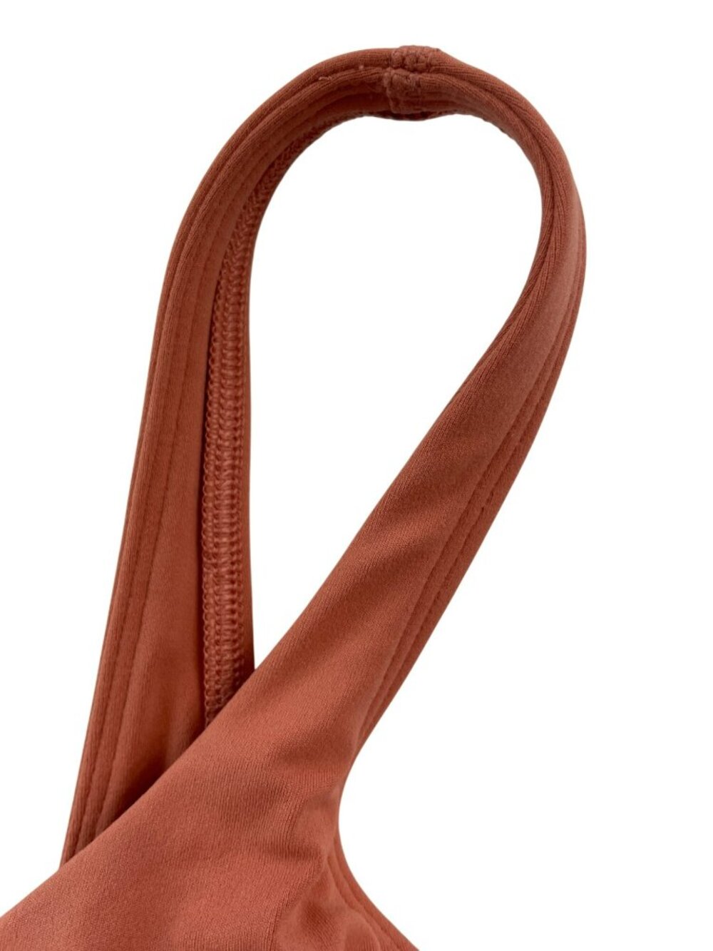 Lululemon Rust Orange Strappy Padded Sports Bra Nylon Blend Size 4 NWOT - Picture 5 of 6